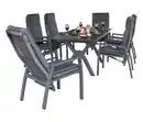Bild 1 von deVries Dining-Set, steingrau/rope