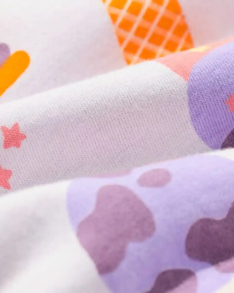 Bild 2 von Kindernachthemd, Eistüten, mit Puppenpyjama violett