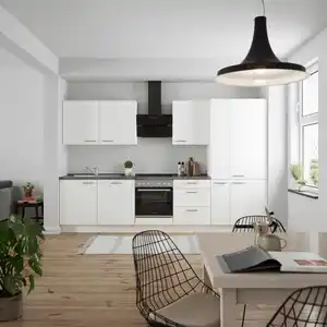 Küchenleerblock Touch High o. Geräte Weiß, Grau, Weiß