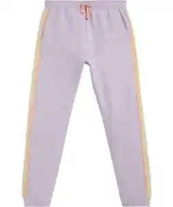 Jogginghose mit bunten Streifen, flieder