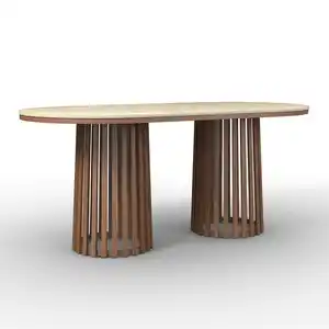 Esstisch Maddy Naturfarben Kunststein ca. 180x90x76 cm, Naturfarben