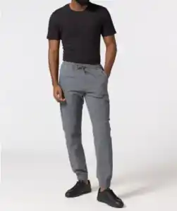 Cargohose mit Klett, grau