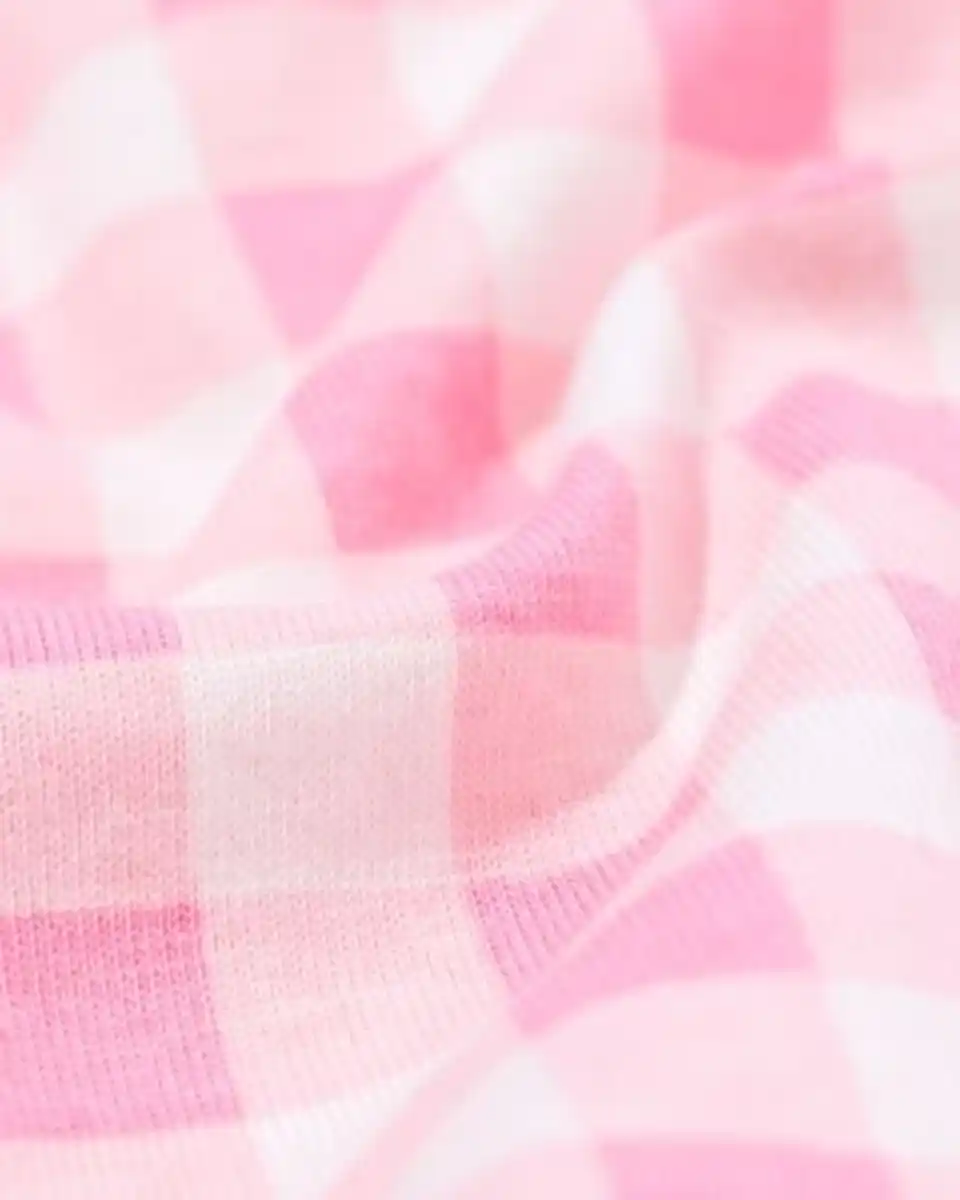 Bild 3 von Damen-Kurz-Pyjama aus Jersey, kariert rosa