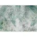 Bild 1 von artgeist Fototapete, Mintgrün, Grauweiß, Textil, Blätter, 200x140 cm, CE, Tapeten & Wandverkleidungen, Fototapeten