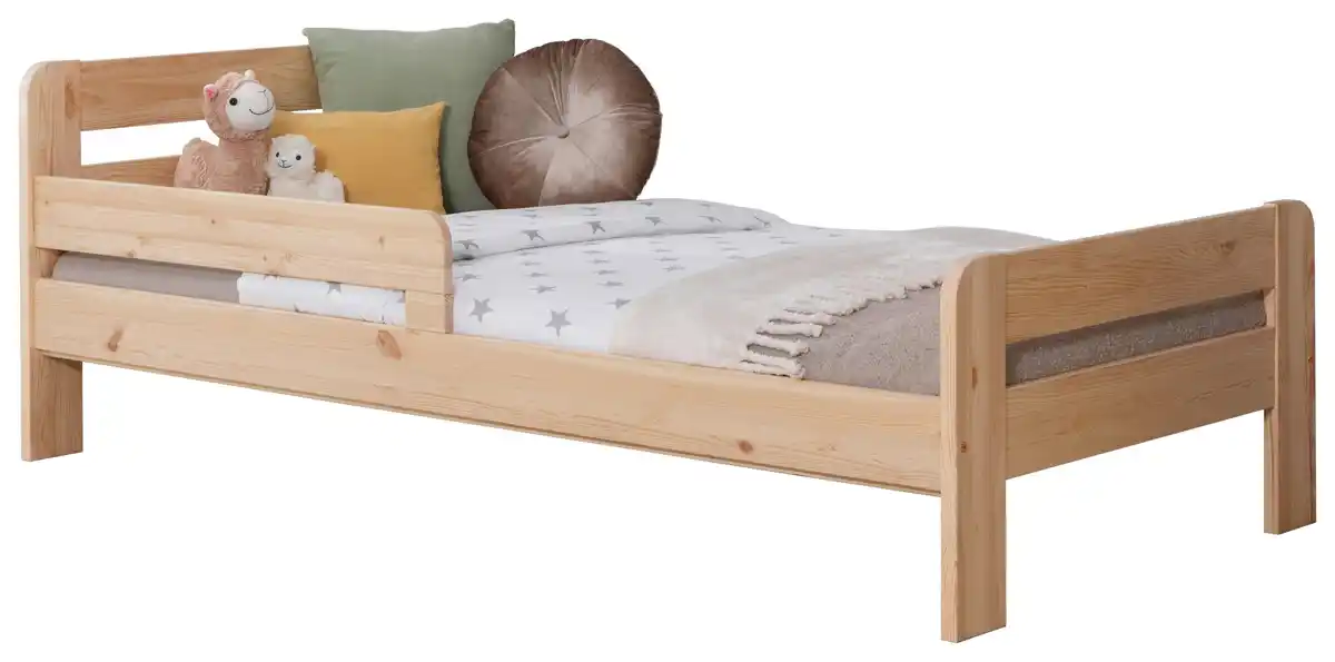 Bild 1 von Bett Bennet mit Matratze ca. 120x200 cm Kiefer Natur, Naturfarben