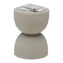 Bild 1 von Hocker Tondo Steinoptik Hellgrau, Taupe