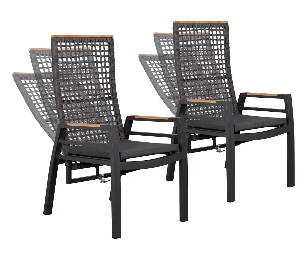 Bild 1 von deVries Hochlehner, 2er-Set, anthrazit