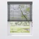 Bild 1 von Jalousie, Anthrazit, Kunststoff, Holzoptik, 75x175 cm, Länge universell einstellbar, Wohntextilien, Rollos & Jalousien, Jalousien