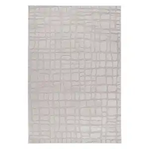 Kayoom Flachwebeteppich, Silber, Textil, geometrisch, rechteckig, 80x150 cm, für Fußbodenheizung geeignet, in verschiedenen Größen erhältlich, strapazierfähig, Teppiche & Böden, Teppiche, Webt