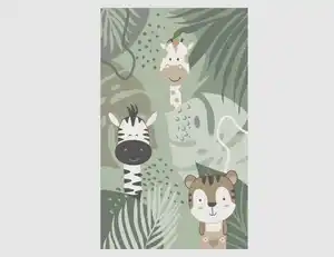 Kinderteppich Dschungel Grün