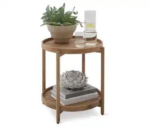 Garten-Beistelltisch mit abnehmbarem Tablett