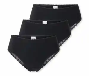 3 SCHIESSER Brazilian-Slips, schwarz