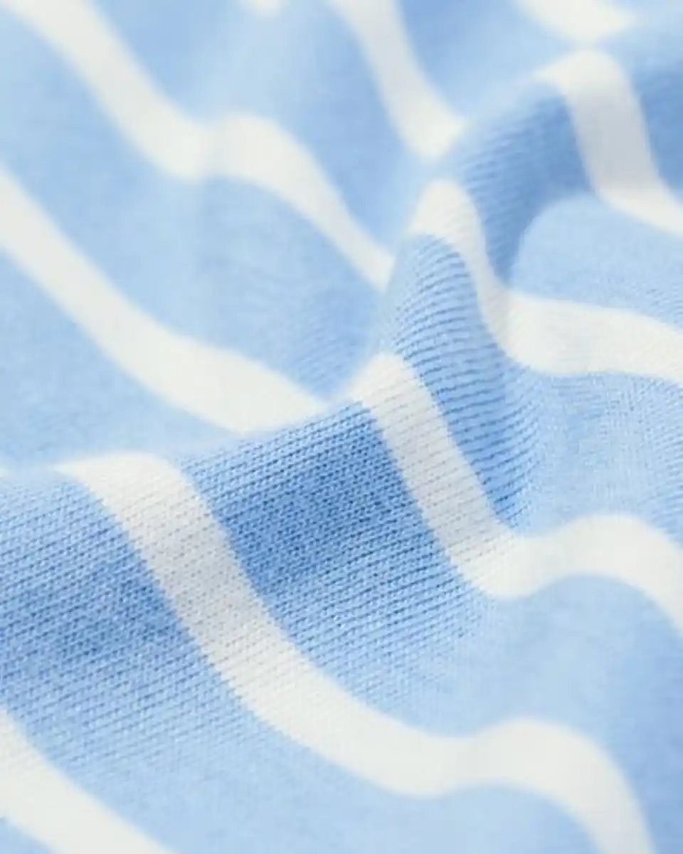 Bild 3 von Damennachthemd aus Jersey, gestreift blau