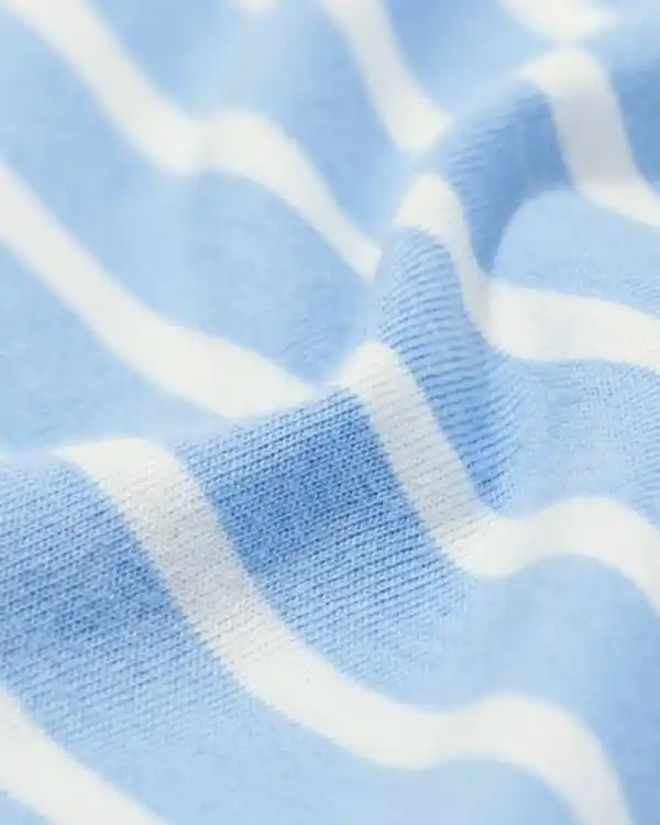 Bild 3 von Damennachthemd aus Jersey, gestreift blau