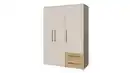 Bild 1 von Kleiderschrank beige Artisan Eiche - 144 cm - 3 Türen - MOKKARIS