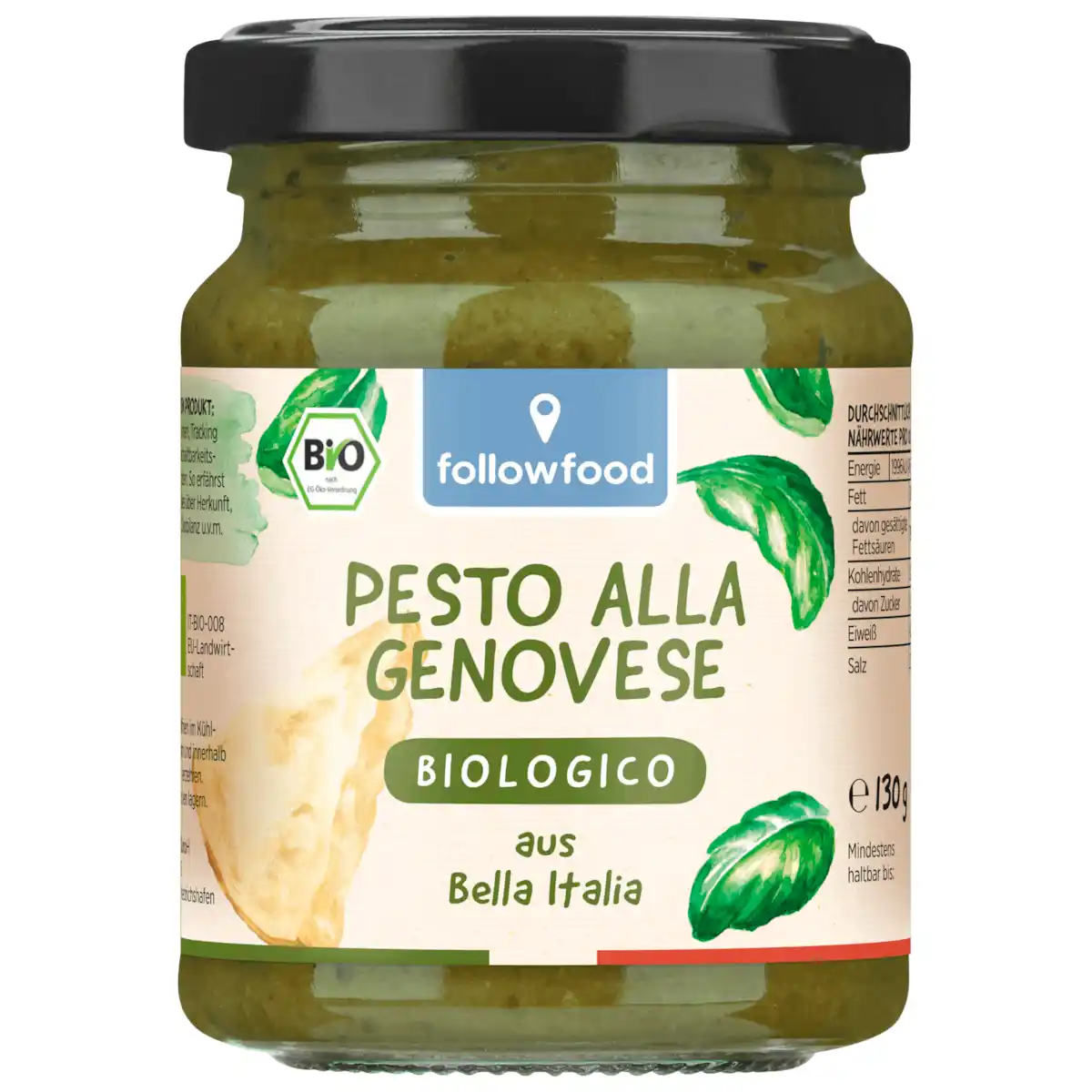 Bild 1 von Followfood Bio Pesto alla Genovese 130g