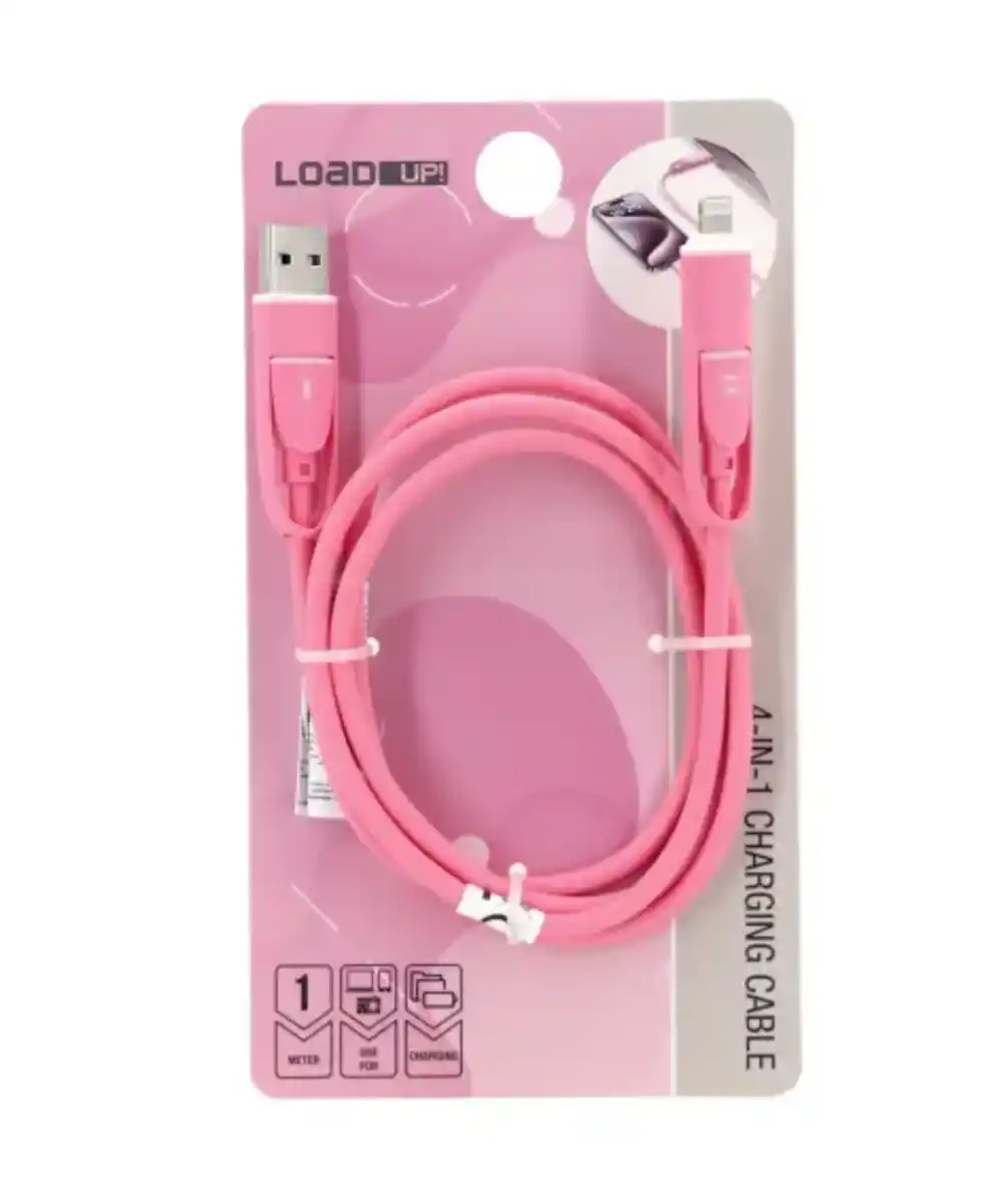 Bild 1 von 4-in-1-Ladekabel, rosa