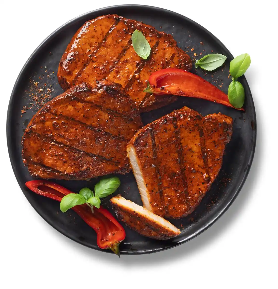 Bild 1 von K-PURLAND Rückensteak Paprika Style, 6 St. = 900-g-Packg.