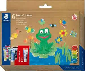 STAEDTLER Fingemalfarben-Set Noris® junior», 6-teilig