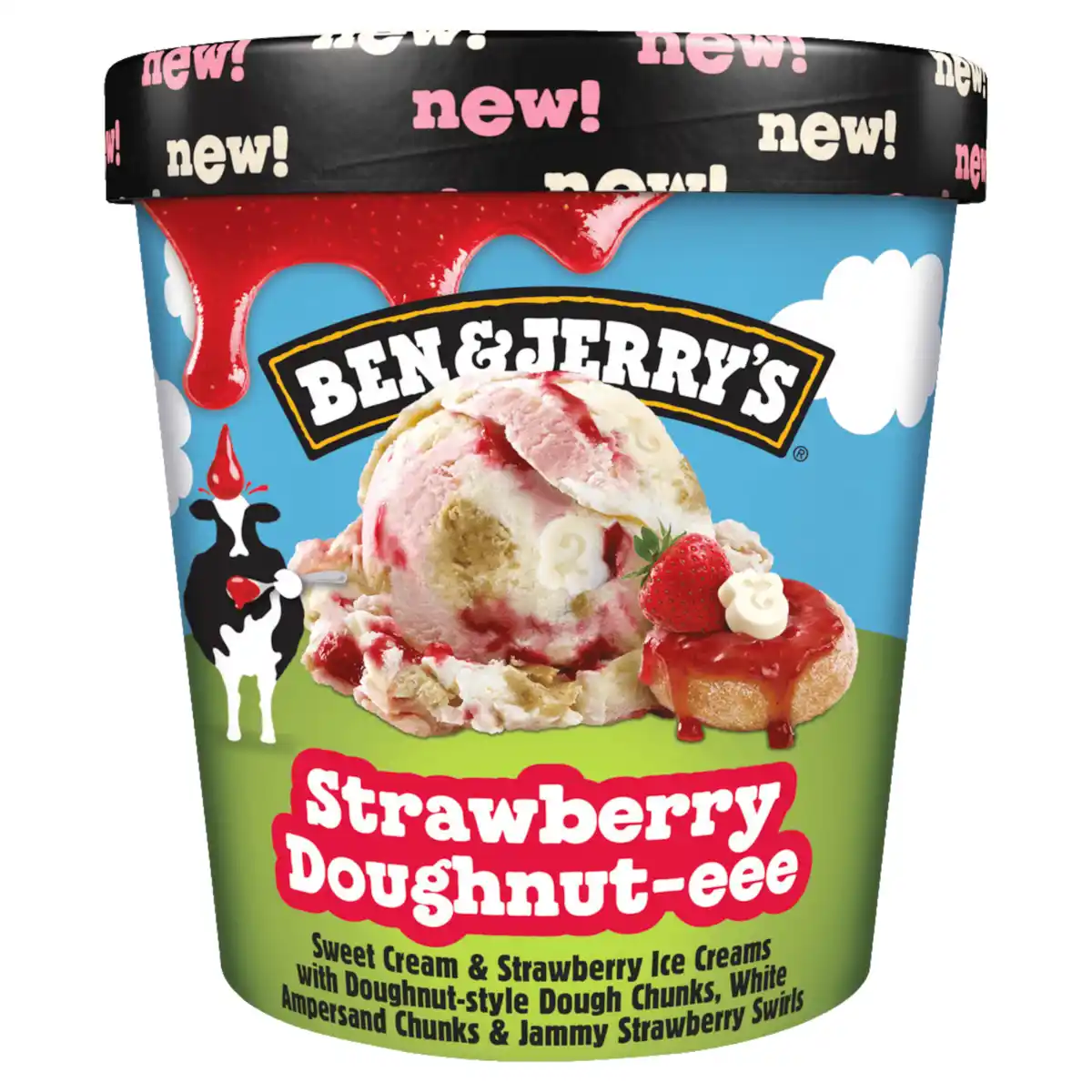 Bild 1 von Ben & Jerry's Strawberry Doughnut-eee 465ml