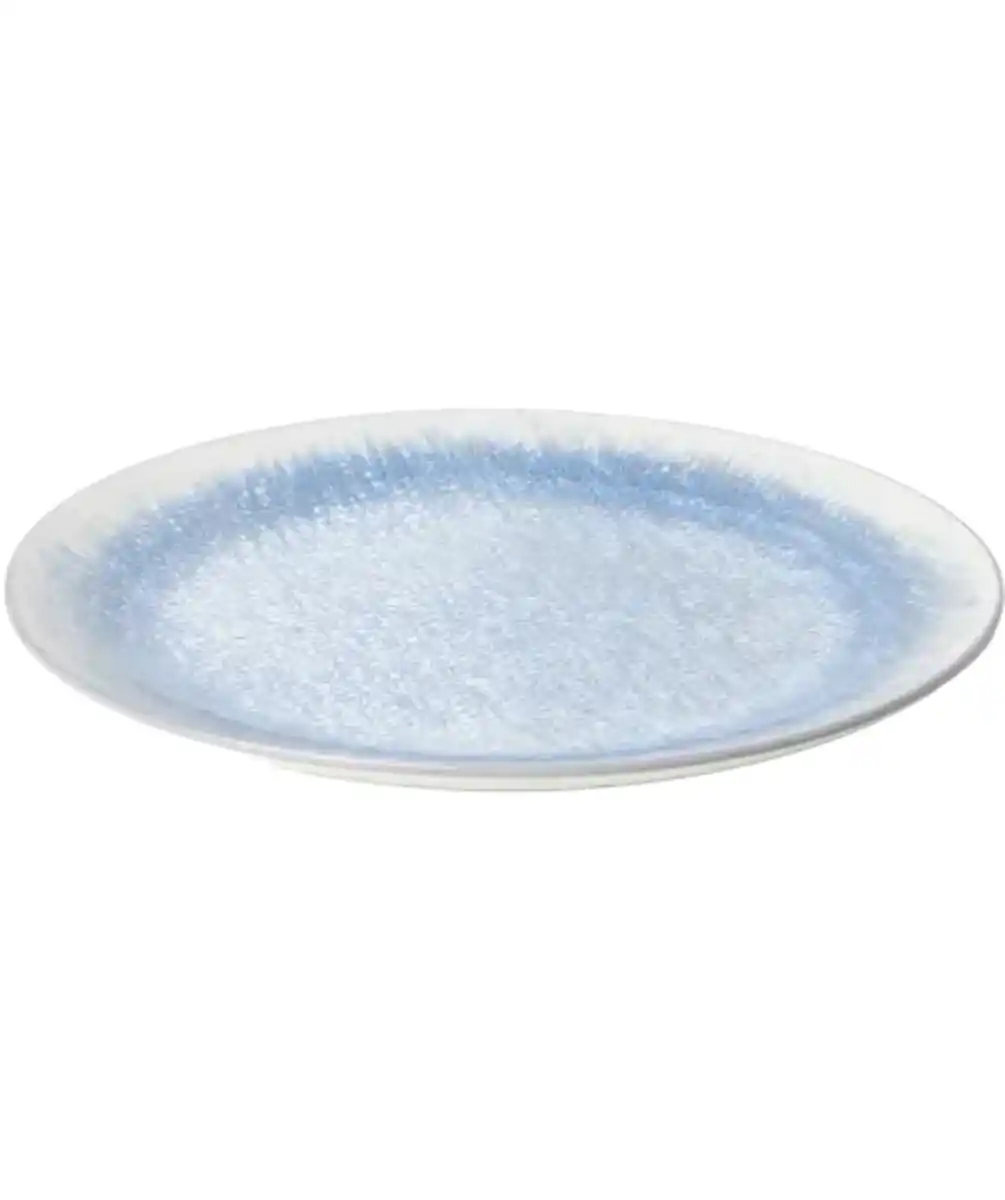 Bild 1 von Teller Batik-Optik, weiß/blau