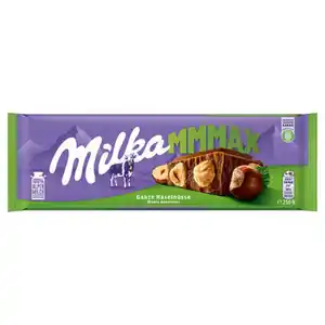 MILKA Tafelschokolade 250 g, Ganze Haselnüsse