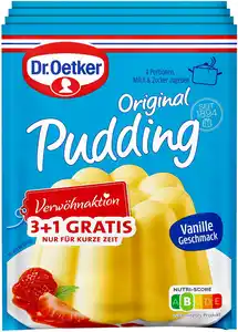 DR. OETKER Original Pudding, 4 Btl. = 148-g-Packg.