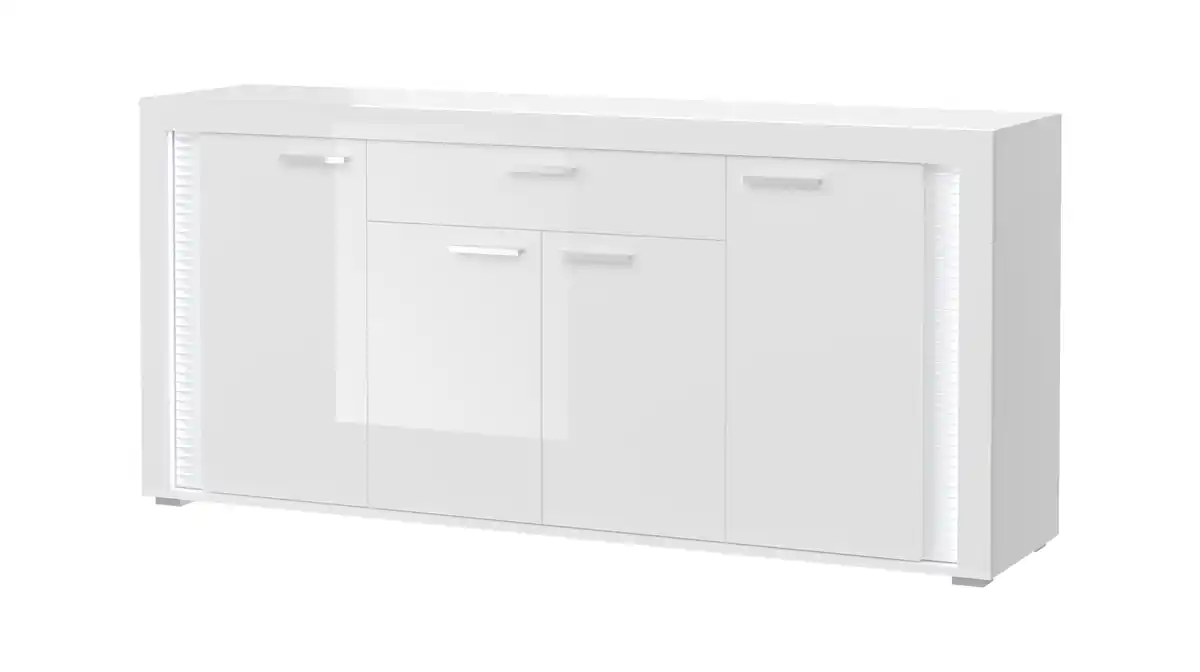 Bild 1 von Sideboard mit Schublade weiß hochglanz 182 cm - SKYLIGHT