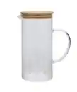 Bild 1 von Glaskrug mit Bambusdeckel, transparent