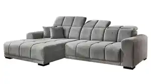 Ecksofa grau elektrisch ausfahrbar 301 cm - MASTER