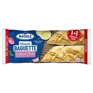 MEGGLE Doppelbague 320 g, Knoblauchbutter