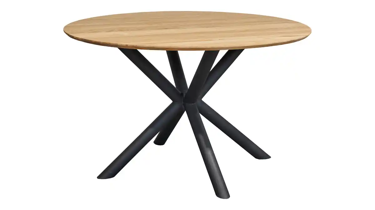 Bild 1 von Esstisch Massivholztisch rund Eiche geölt 120 cm - LUND