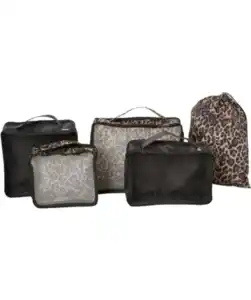 Kofferorganizer-Set Leo, Leopardendruck