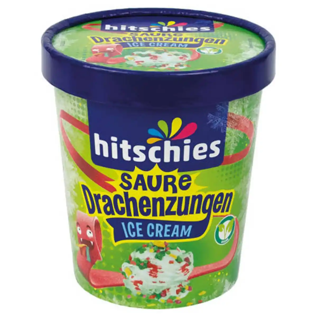 Bild 1 von HITSCHIES Saure Drachenzungen Ice Cream Bunt 460 ml