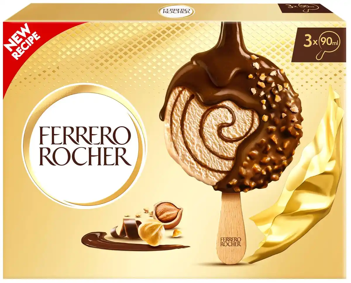 Bild 1 von FERRERO Raffaelo- oder Rocher-Eis, 3 St. = 270-ml-Packg.
