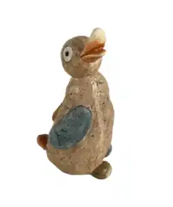 Garten Deko-Ente, braun
