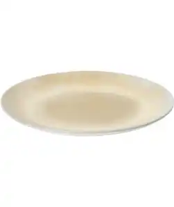 Teller Batik-Optik, Beige