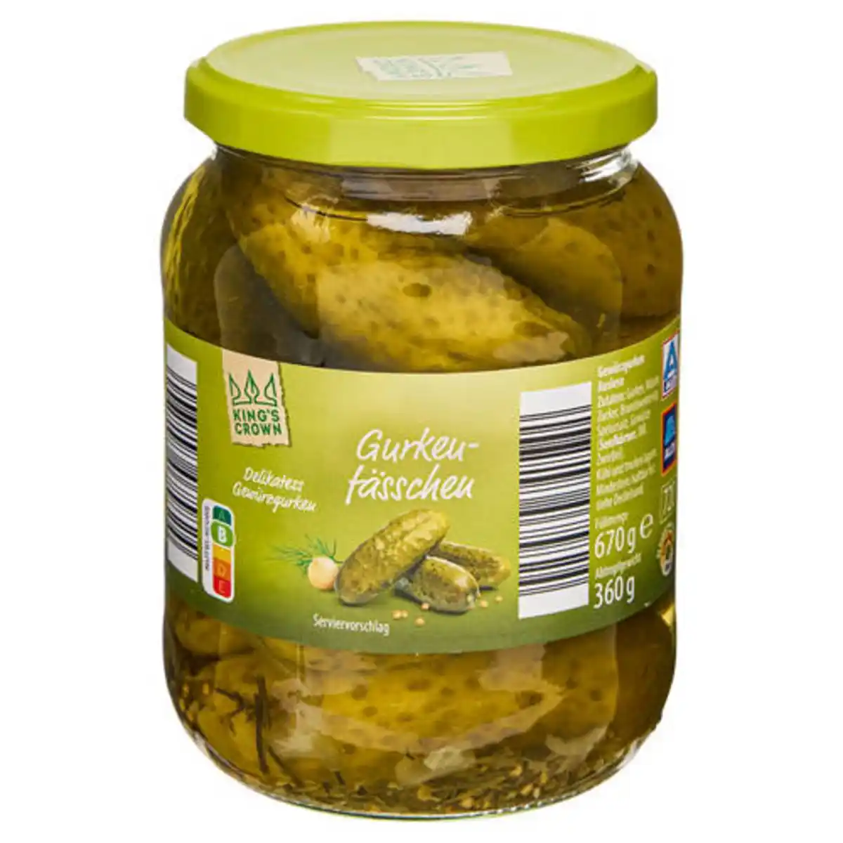 Bild 1 von KING'S CROWN Gurkenfässchen 720 ml