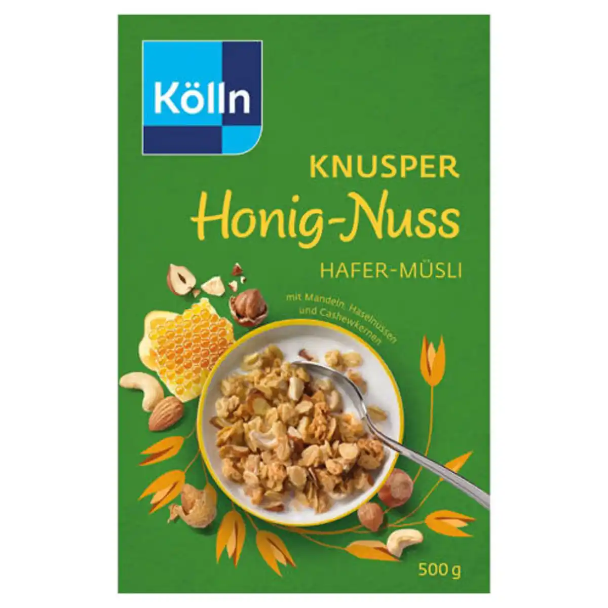 Bild 1 von KÖLLN Hafermüsli 500 g, Honig & Nuss