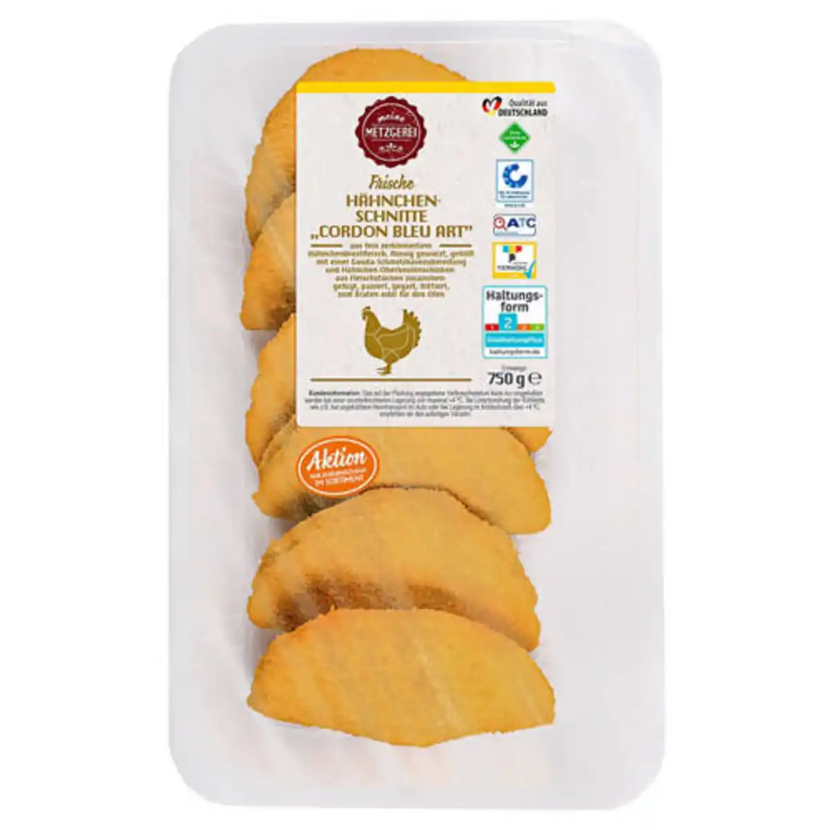 Bild 1 von MEINE METZGEREI Hähchen-Schnitte Cordon Bleu 750 g