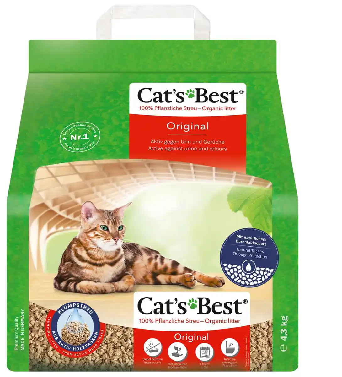 Bild 1 von CAT'S BEST Katzenstreu Original, 10-l-Packg.