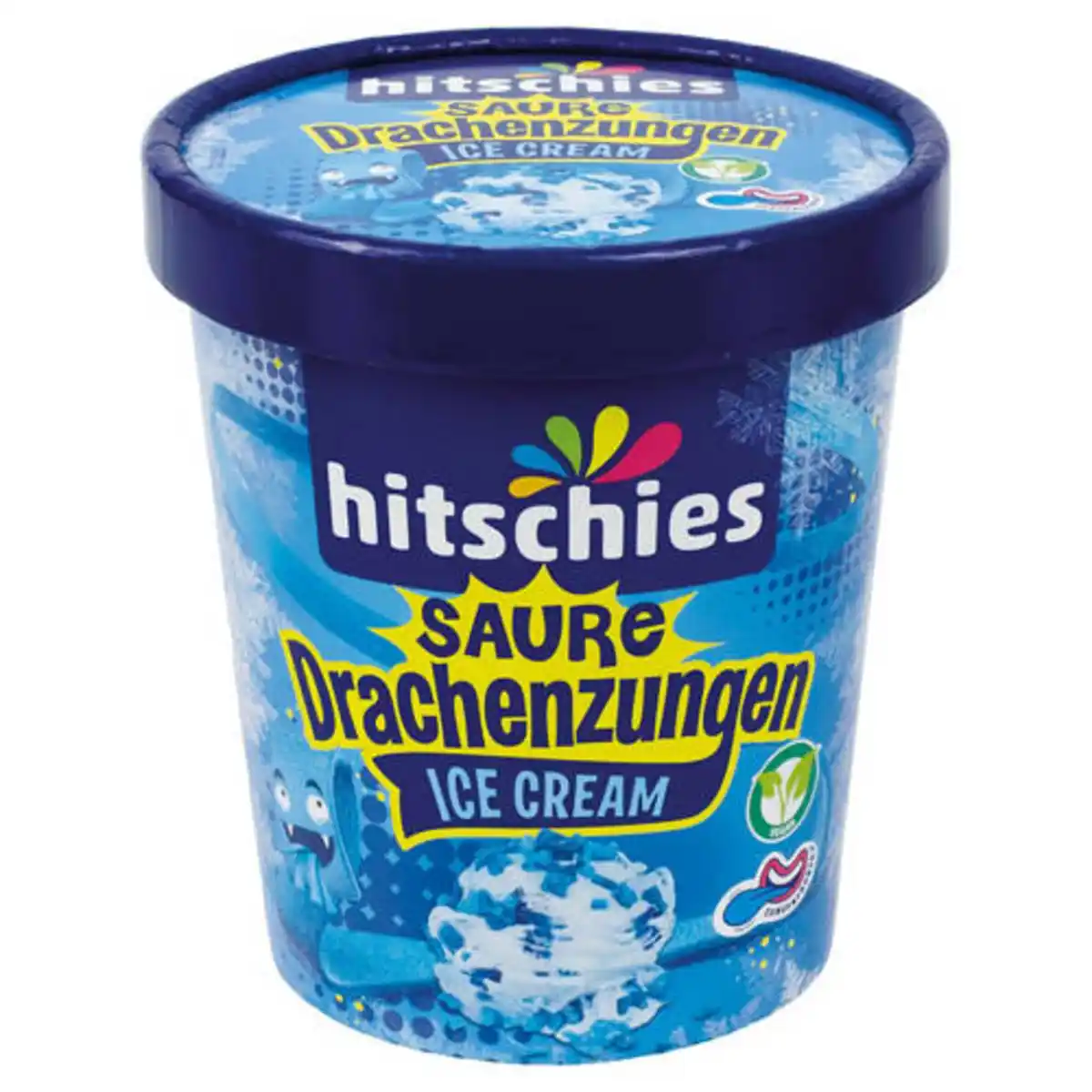 Bild 1 von HITSCHIES Saure Drachenzungen Ice Cream Blau 460 ml