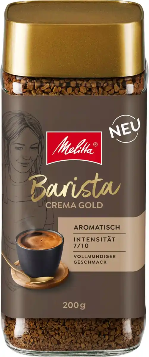 Bild 1 von MELITTA Instant-Kaffee Crema Gold, 200-g-Glas
