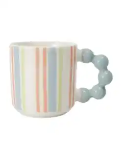 Tasse Perlengriff, hellblau