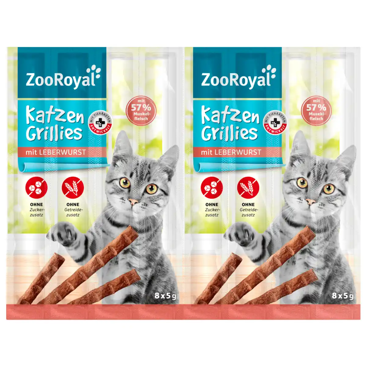 Bild 1 von ZooRoyal Katzen Grillies Leberwurst 8x5g