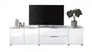 Bild 1 von TV-Lowboard weiß - Glasfront - 226 cm - SANTORIN