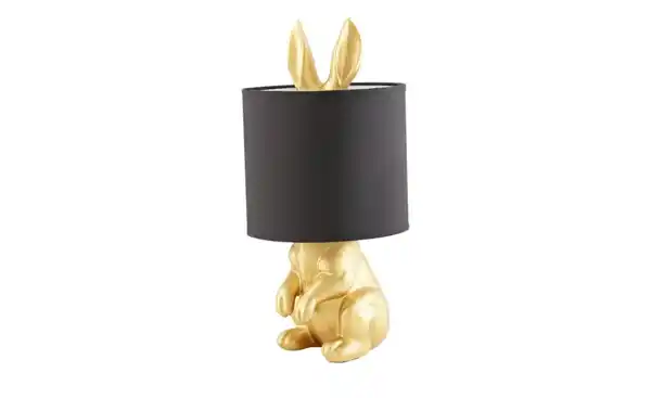 Bild 3 von KHG Tischleuchte, 1-flammig, goldfarben `Hase´