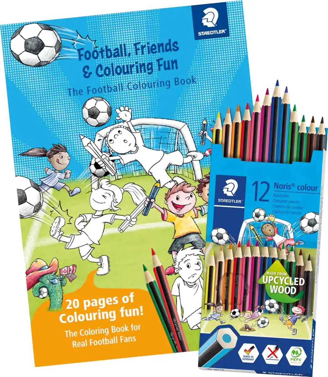 Bild 1 von STAEDTLER Buntstifte-Set + Malbuch »Noris® colour«, 12-teilig