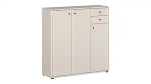 Kommode mit Schubladen beige 111 cm - TEMPRA