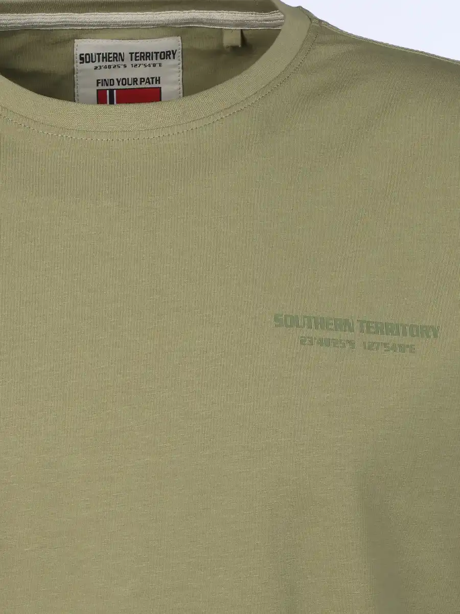 Bild 3 von Herren Shirt mit Logo-Schriftzug Grün